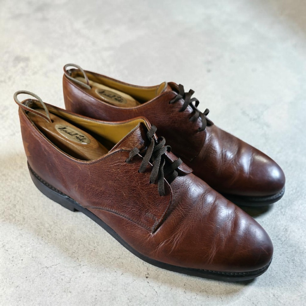 Paul Stewart Oxford Dress Shoes Brown Leather Men's 10.5 *Flaw* Made In England